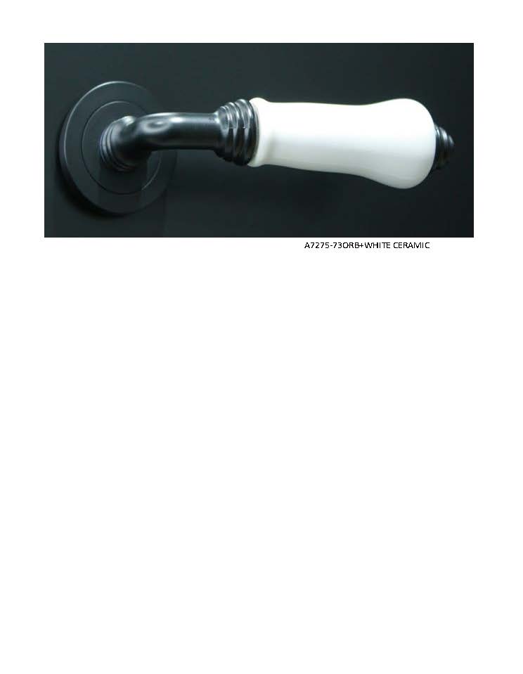 Ручка Alemar A7275-73 ORB + WHITE CERAMIC